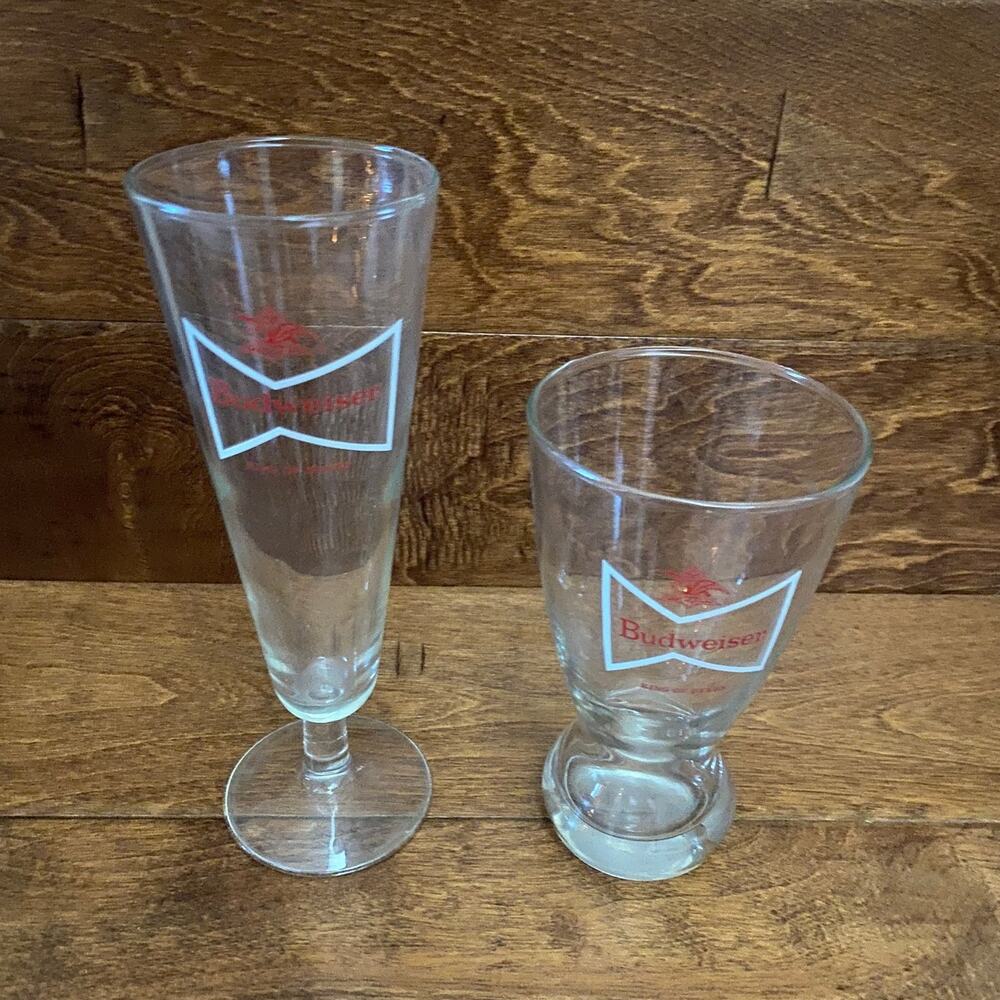 BUDWEISER Beer Glasses